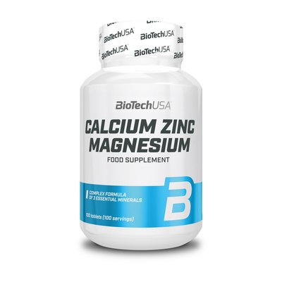 BioTech	Calcium Zinc Magnesium	100 tabs 4150 фото